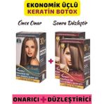 La Benedic Ekonomik 3'lü Keratin Botox Onarıcı ve Düzleştirici Full Set (Açık Renkli Saçlar Için)