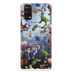 LA CASA DE LAS CARCASAS Cep telefonunuzu korumak için Realme 7 5G resmi Disney oyuncak bebek siluetleri uyumlu kılıf Toy Story Resmi Lisanslı Şeffaf Silikon Kılıf