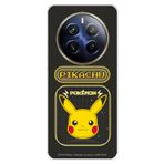 LA CASA DE LAS CARCASAS Realme 12 Pro Plus 5G ile uyumlu koruyucu kılıf, cep telefonunuzu korumak için resmi Pokémon-Pikachu video oyunu. Resmi Pokémon lisanslı esnek şeffaf silikon kılıf