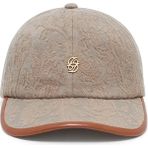 La Casquette Jacquard Erkekler Için Şık Bej Yün Karışımlı Beyzbol Şapkası - Standart