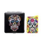 La Catrina Sigara Tabaka ve Çakmak Seti Sarı