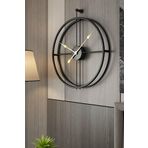 La Clock 90 Cm Siyah, Modern Dekoratif İspanyol Tarzı Duvar Saati