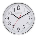 La Crosse 404-3025W 10" Basics Quartz Analog Duvar Saati - Beyaz