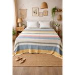 La Lune Home Aden Muslin Yatak Örtüsü Seti %100 Pamuk Battal Boy Organik Kumaş - Yeşil - 220 x 240 cm