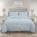 La Lune Home Likya Yatak Örtüsü - Gri - 240 x 260 cm