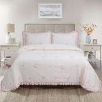La Lune Home Likya Yatak Örtüsü - Pudra - 240 x 260 cm