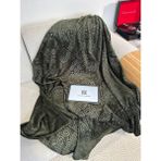 La Lune Home Peluş Battaniye Baskılı - 130 x 170 cm - Haki