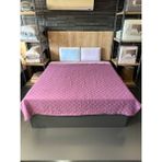 La Lune Home Peluş Çok Amaçlı Yatak Örtüsü - Mor - 160 x 220 cm