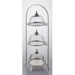 La Medore Kapaklı Yuvarlak 3 Katlı 26x21x62.5 cm Kek Standı