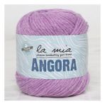 La Mia Angora 33801 L127 50 gr Mor El Örgü İpi