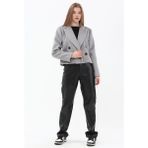 La Mia Passione Crop Ceket - XS - Füme - Gri