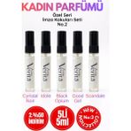 la mia verita Parfüm Deneme Seti No:2 Kadın Parfümü Farklı Seçkin Kokulardan Oluşan Edp 5 ml X 5 Adet