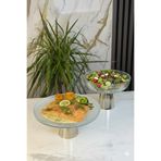 La Micellar Rocher 2'Li Yaldızlı Cam Lüks Set & Tabak Kase Sunum Servis Seti