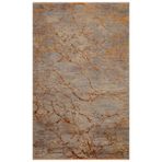 La Paz Lpz 01 Copper Yüksek Alçak Dokulu Yüksek Kaliteli Sık Dokuma Modern Salon Halısı, Turuncu - Toprak Tonları, 160 x 230