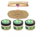 La Perla %100 Dogal At Kılı Fırca 9067 + Face Body Scrub Gel Aloe Vera 300Ml X 4 Adet