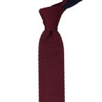 La Pescara 8219 Lacivert - Bordo Noktalı Örgü Kravat