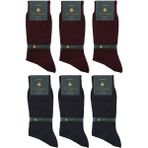 La Pescara La'pescara Ultra Lüks 6'lı Bordo Füme Bambu Klasik Erkek Çorap Set Crp - 40 - 44 - Gri - Bordo