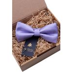 La Pescara P480 Lila Kendinden Desenli Papyon