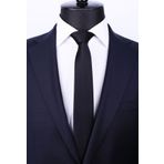 La Pescara SK5032 Siyah Slim Düz Saten Kravat