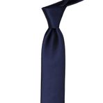 La Pescara SK5033 Lacivert Slim Düz Saten Kravat