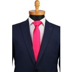 La Pescara SK5305 Fuşya Saten Slim Kravat