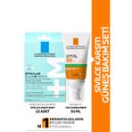 La Roche Posay Akne Karşıtı Güneş Bakım Seti: Effaclar Duo+M Patch Sivilce Bandı & Anthelios Güneş Kremi