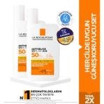 La Roche-Posay Antehlios Uvmune 400 Güneş Kremi 50 ml x2 Spf50+ Hassas Ciltler İçin Renksiz Koruma