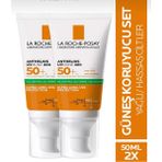 La Roche-Posay Anthelios Dry Touch Spf 50 2×50 ml Renkli Güneş Kremi