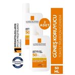 La Roche-Posay Anthelios UVmune 400 Invisible Fluid SPF50+ 50 ml 2 Adet Güneş Koruyucu