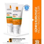 La Roche-Posay Anthelios Uvmune 400 SPF50+ Yağ Kontrol Kremi 50 ml x2 Yağlı Hassas Ciltler İçin