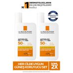 La Roche Posay Anthelios Uvmune Fluide Her Cilde Uygun Yüksek Korumalı Yüz Güneş Kremi Set 50 Ml x 2 Adet