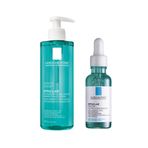 La Roche-Posay Effaclar Mikro Peeling Jel 400 ml + Effaclar Serum Ultra Concentrated 30 ml Yüz Bakım Paketi