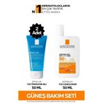La Roche Posay Güneş Kremi İçeren Cilt Bakım Seti: Effaclar Yüz Temizleme Jeli 50mlx2 & Anthelios Güneş Kremi 50ml