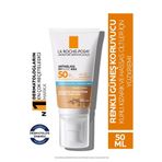 La Roche-Posay Hassas Ciltler İçin Ter ve Suya Karşı Dayanıklı Yüksek Korumalı Renkli 50 ml Yüz Güneş Kremi