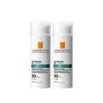 La Roche-Posay SPF50+ Anthelios Oil Correct Yağlı ve Düzensiz Ciltler İçin Yüz 2 Adet 50 ml Güneş Kremi