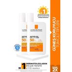 La Roche-Posay Tüm Cilt Tipleri İçin Uygun Yüz Cilt Bakım SPF50+ 2x50 ml Antehlios Uvmune Fluid Güneş Kremi