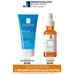 La Roche Posay Yağlı Ciltler İçin C Vitamini İçeren Cilt Bakım Seti: Effaclar Yüz Temizleme Jeli& Saf Vitamin C10