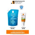 La Roche Posay Yağlı Ciltler İçin Güneş Bakım Seti:effaclar Jel Yeniden Dolum Paketi&Anthelios Yüz Güneş Kremi