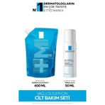 La Roche Posay,Yagli Ciltler Icin Cilt Bakim Seti:effaclar Jel Yeniden Dolum Paketi 400Ml&Termal Su 50Ml