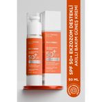 La Vienne Flora Soleil, Yeni Nesil Organik Mineral Filtreli Güneş Kremi, Ölmez Çiçek Eksozomu ve smallRNA ile Aktif Onarım, Yağsız ve Leke Karşıtı, SPF 50+ Korumalı, Beyazlık Karşıtı, Pirinç Ekstresi & Niasinamid