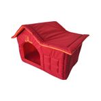 La Vista Dış Mekan Su Geçirmez Kedi ve Köpek Çatılı Ev Kırmızı 56 x 36 x 45 CM