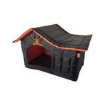 La Vista Dis Mekan Su Gecirmez Kedi Ve Kopek Catili Ev Siyah 56-36-45Cm