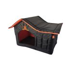 La Vista Dış Mekan Su Geçirmez Kedi ve Köpek Çatılı Ev Siyah 56 x 36 x 45 CM