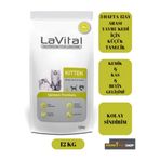 La Vital Kitten Somonlu 12 KG Yavru Kuru Kedi Maması