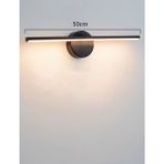 Laaysa Dekoratif Banyo Duvar Ayna Tablo Aydınlatması LED Flüt Aplik(pilli değildir) - Siyah - 50 CM