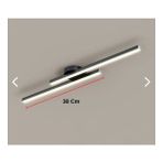 Laaysa Modern Tavan Koridor Aydınlatması Çubuk LED Siyah Günışığı Lineer Avize Armatür Ikili - 2X30CM 10W