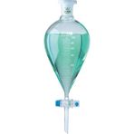 Lab Ayırma Hunisi Armudi Tip, Teflon Musluklu 100 ml