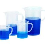 Lab Plastik Kulplu Beher Ölçü Kabı 2000 ml