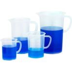 Lab Plastik Kulplu Beher Ölçü Kabı 250 ml