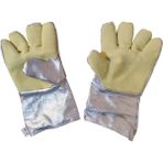 Labbakkal Isı Eldiveni 33 cm Extra Alüminize Koruma Dayanıklı Kevlar Eldiven 1 Çift - 1 ADET